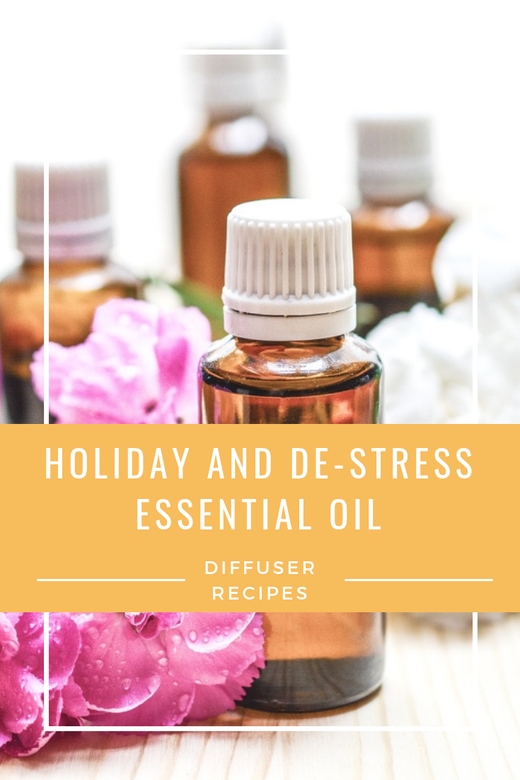 Free Printable Holiday and De-Stress Essential Oil Recipe